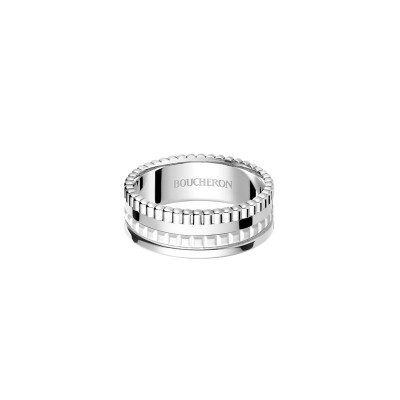 BOUCHERON QUATRE DOUBLE WHITE EDITION SMALL RING JRG03276 BOUCHERON QUATRE DOUBLE WHITE EDITION SMALL RING JRG03276
